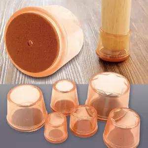 투명 의자캡 대형 4P 의자 발커버 바닥긁힘 소음방지/소음/방지/캡/커버/가구/다리/패드/발싸개/의자발커버