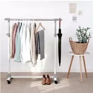 이동식 높이조절 매장용 행거 폭조절 3082 웜그레이 가정용 헹거 2단 튼튼한거 옷걸이거 가게 디피용 옷방