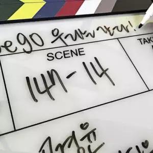 무비 촬영 아크릴 슬레이트 클래퍼보드 촬영소품 WEE34EC