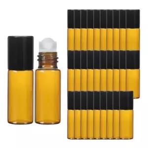 롤온 향수용기 공병 블랙 뚜껑 브라운 3ml 30개 WEE7188