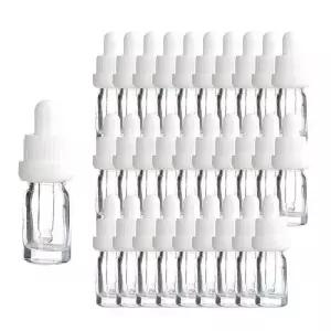 화이트 잠금캡 5ml 30개 스포이드 투명 공병 향수용기 WEE81C6