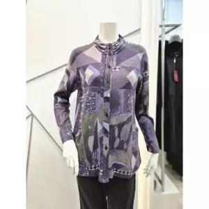 쉐르담 세이브존01 쉐르담 주머니나염블라우스 CG4-659BL