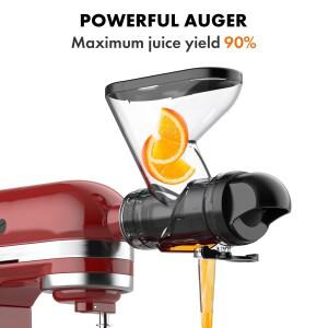 호환 KitchenAid 스탠드 믹서용 Gvode Masticating Juicer 부착 장치 듀얼 피드 채널 느린 프레스 기계
