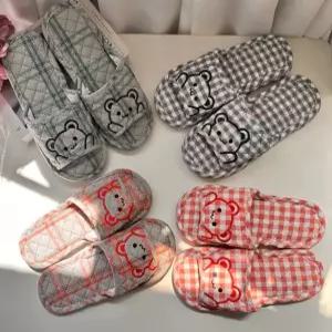 거실화 남성 인기제품 사계절 3겹 층간소음방지 미끄럼 큐여성 3중 푹신한 삼중패드 면슬리퍼 실내화 쿠션