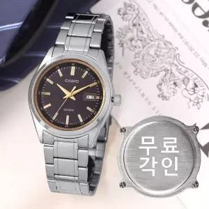 [카시오]무료각인 카시오 MTP-B180D-1A2 실버 남자메탈시계 d