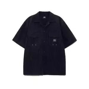 매장정품 리 LEE 립스탑 유틸리티 반팔 셔츠 블랙 LE2402SS06BK 142975