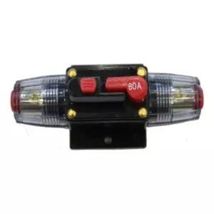 써킷브레이커 80A 휴즈홀더 자동차 캐이블 Fuse Holde 퓨즈 차량공구 배선 접지 소형