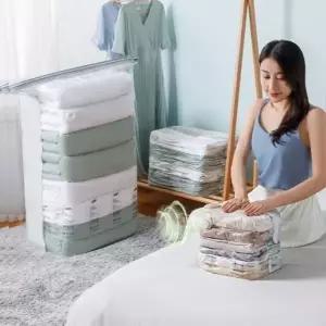 ( )청소기없이 이불압축기 이불압축파우치 이불보관함