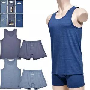 [하프클럽/소곳]편안한 사방스판 스트라이프 남성 런닝 사각팬티 세트 (3매입)0071wd