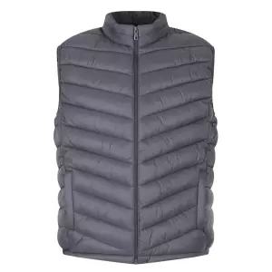 남자 겨울 하이넥 경량 풀집업 조끼패딩 IE-VEP-4006-그레이