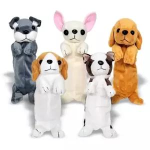 ( )동물 인형 필통 5개입 단체 선물용 귀여운 파우치 펜슬 케이스