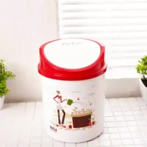 펠리즈 휴지통 미니 4L 색상랜덤 책상 주방화장실 탁상 화장대 쓰레기통 원형 작은 사무실