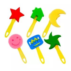 도장놀이 스탬프 찍기놀이 6종 세트/꾸미기/데코/모양/만들기/모형/문양/도구/미술/색깔/색칠/아동/도장