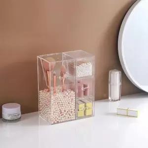 투명 아크릴 화장품 소품 정리 수납함 악세사리 보관 귀걸이 정리함