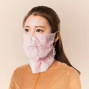 3컬러 레이스 골프마스크 목마스크 여성 자외선차단