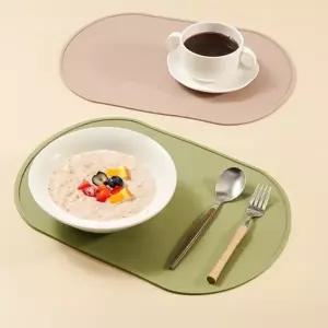 실리콘 타원형 식탁매트 테이블 보호 덮개 식탁깔개 방수 테이블매트 신혼선물