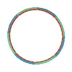 스타 훌라후프 S로즈 2.1 EA2001/가벼운/고급/다용도/다이어트/헬스/스포츠/운동/실내/뱃살/전신/지압/가정