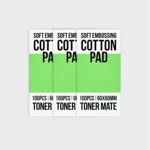 아모레베이직 소프트 엠보싱 원형 화장솜 100매 x3개