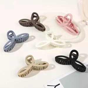 [콩심팥심]빅집게핀 긴머리 세잎 헤어핀 무광집게핀 올림머리핀