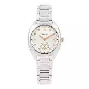 [구찌] 구찌 YA142510 (796857 I16F0 1108) 인터로킹 G 다이아몬드 여성 메탈시계