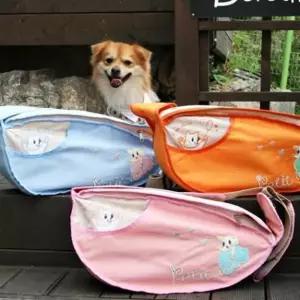 외출시 안락한 둥근디자인 강아지가방 어깨띠 강아지슬링백