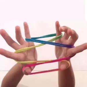 [골드스마일]실뜨기실 놀이끈 무지개색 실놀이 칼라끈 실뜨개 실