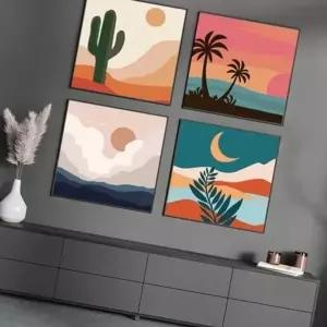 유화 색칠하기 캔버스 미술교재 풍경 인테리어 (KYR-WFJ5EP6)