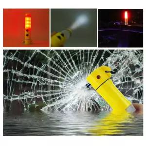 다기능경광봉 후레시 차량용 LED 점멸 신호봉 탈출 망치 2개 안전지시봉 응원봉 경광등