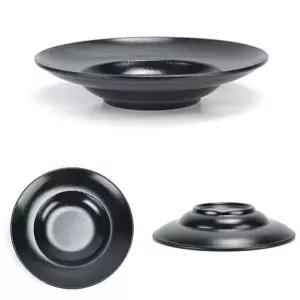 블랙 YW46XW87 멜라민 파스타 스파게티 면그릇 27x5.5cm 4호