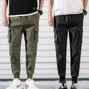 [알티피아]남성용 캐주얼 데일리 밴딩 시보리 슬랙스 빈티지 워싱 청반바지