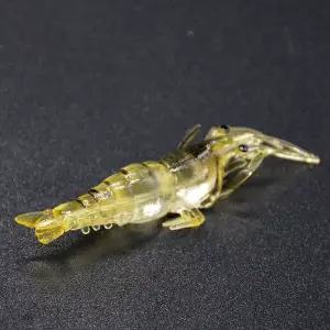 간편한 낚시미끼 실리콘 새우 5pcs 가짜 배스루어 체험 바다낚시