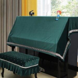 피아노덮개 커버 의자 가정용 인테리어 프릴 더스크 업라이트 심플 일러스트 클래식 벤치