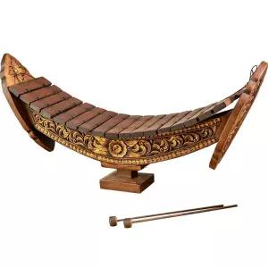 가부르 태국 전통 티크우드 나무 인치 음표 노트 악기