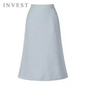 [인베스트] 트위드 뒷 밴딩 롱 스커트_IN6S1SK8000
