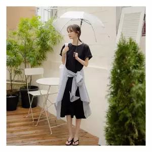 저스트원 아이스쿨 포켓 반팔원피스숏롱