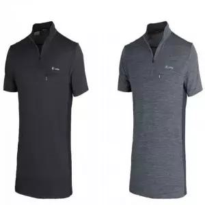 쿨링 집업 반팔 아쿠아 보카시 등산 골프 티셔츠