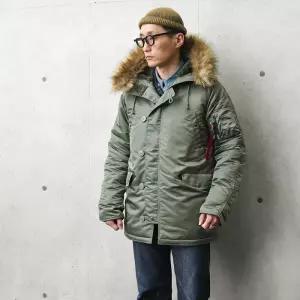 밀리터리 파일럿 파카 겨울 점퍼 카키 블랙 네이비