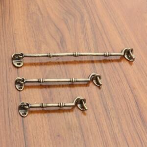 황동 창 손잡이 구리 윈드 볼트 앤티크 문짝 선풍기 후크 버클 및 하드웨어