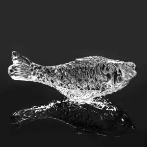 정원 마스코트 사무실 장식 공예 유리 춘 스탈 물고기 인형 풍수 일반적인