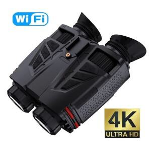 NVC800 헤드 마운트 적외선 야간 투시경 4K UHD WIFI 디지털 망원경 카메라 사냥 캠핑용 16배 줌 48MP