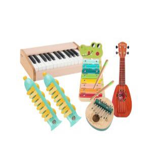f) [캐스B]맑은소리 유아용멜로디악기5종(1162set) (원목피아노+칼
