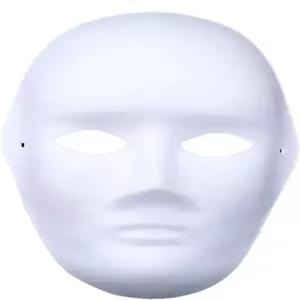 Himine DIY 흰색 종이 가면 9개 세트 직접 칠할 수 있는 공백