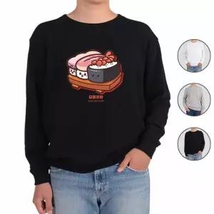 [하프클럽/알티피아]맨투맨 전색상 야식 일식 배달 모듬초밥 프린트셔츠