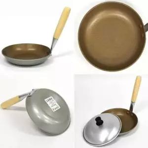 감바스팬 일본후라이팬 돈부리 황동코팅 냄비