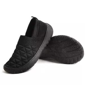 여성 퀼팅 니트 밴딩 슬립온 데일리 패션 슈즈