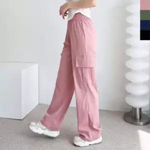 GSS VR181W 프리미엄 여자아이스쿨카고와이드 밴딩팬츠