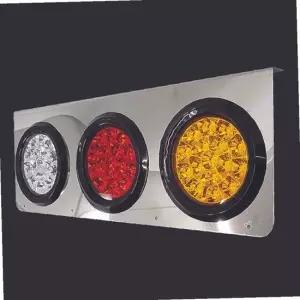 화물차 후미등 3구 사각 스텐판 LED 테일 램프 24v