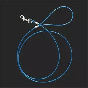 국산 코팅 와야 와이어 3mm 파랑 애견 산책 개 리드줄