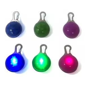 야간산책 안전용품 LED 야광 목걸이 목줄이름표 반려동물인식표