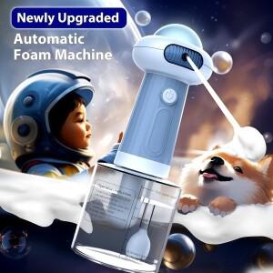 자동 개 비누 디스펜서 USB 무선 음소거 손질 Frother 고양이 더 깊은 청소 목욕 샴푸 거품 분무기 애완 동